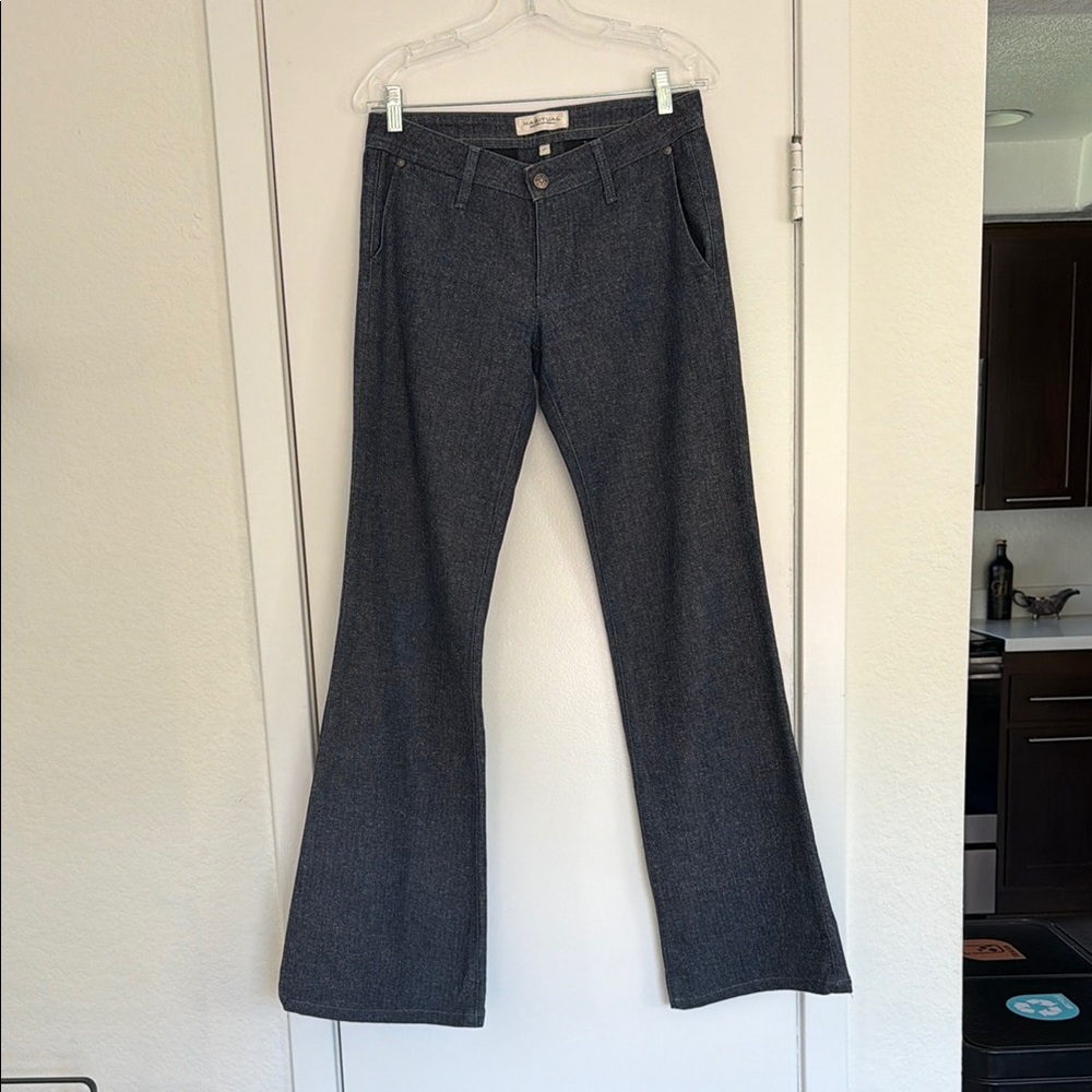 Habitual Dark Gray Wide-Leg Flare Trousers